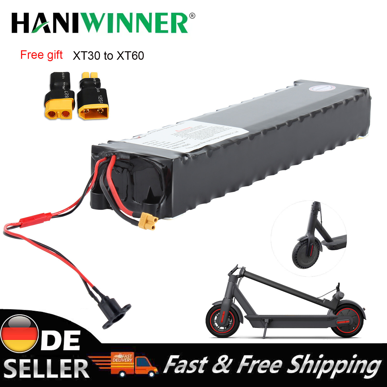 Electric Scooter Battery 36V 7.8Ah E-scooter Ebike Replacement Lithium Battery
