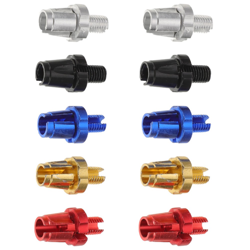 10Pcs Aluminum Alloy Bike Brake Screws Durable Brake Adjuster Bolts for Bicycle