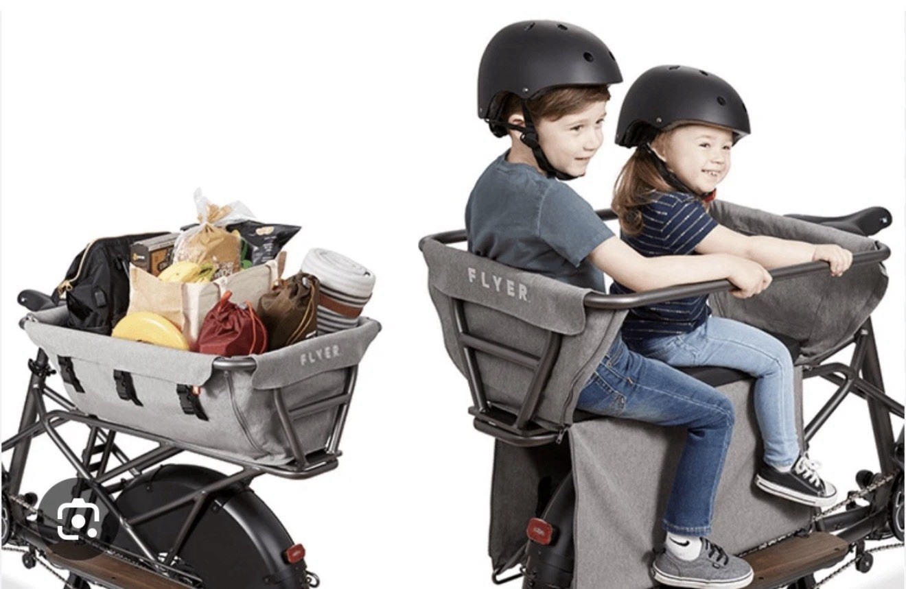 Radio Flyer Kid & Cargo Carrier Holds 2 Kids AC804 For Flyer L885 E Bike Bicycle