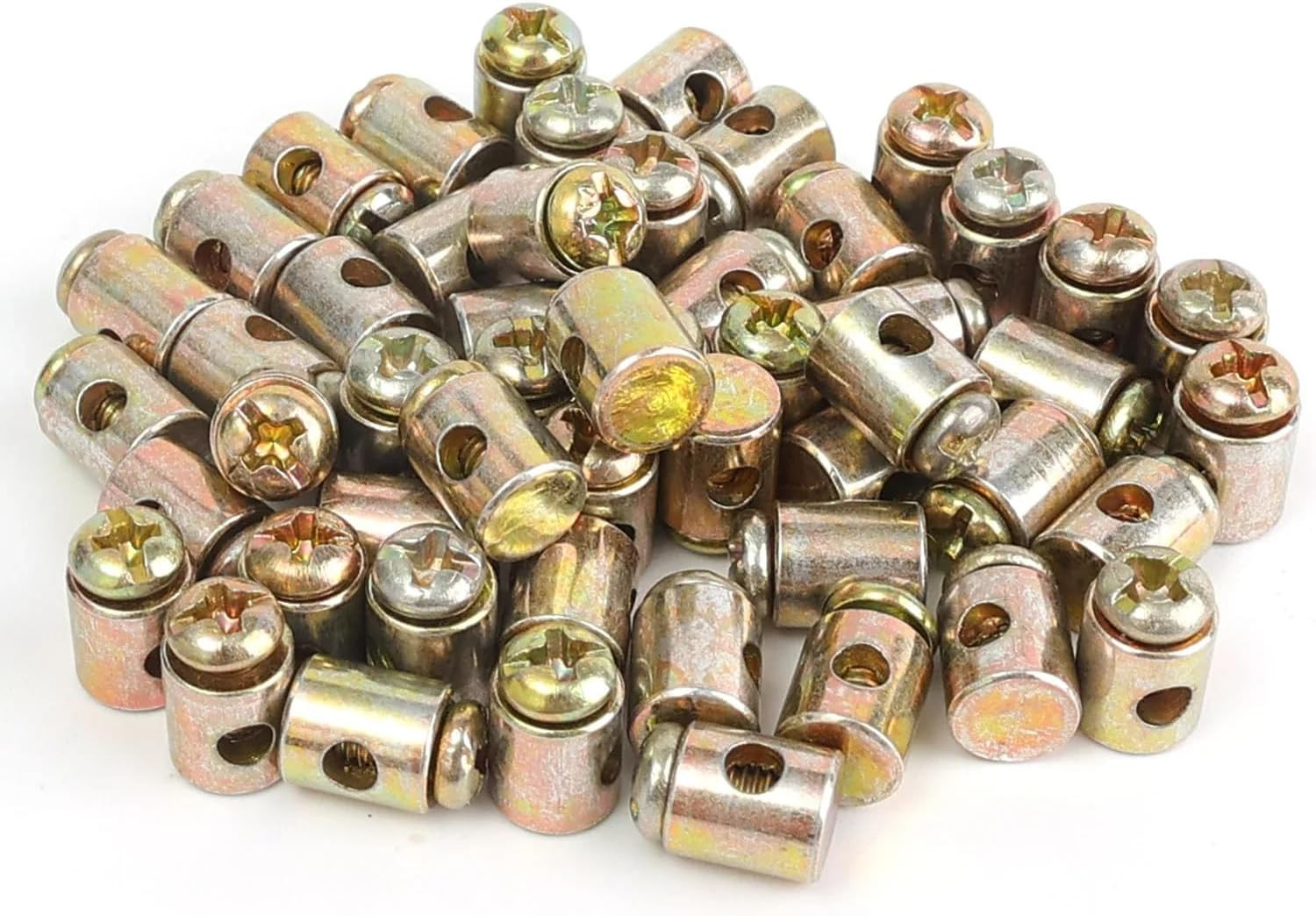 20 Pack Mini Bike Throttle Cable Ends Replacement Bike Cable End Caps with Screw