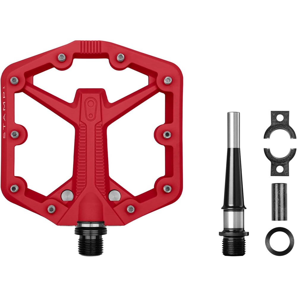 Crank Brothers Stamp 1 Gen 2 Composite Platform Pedals Small Red