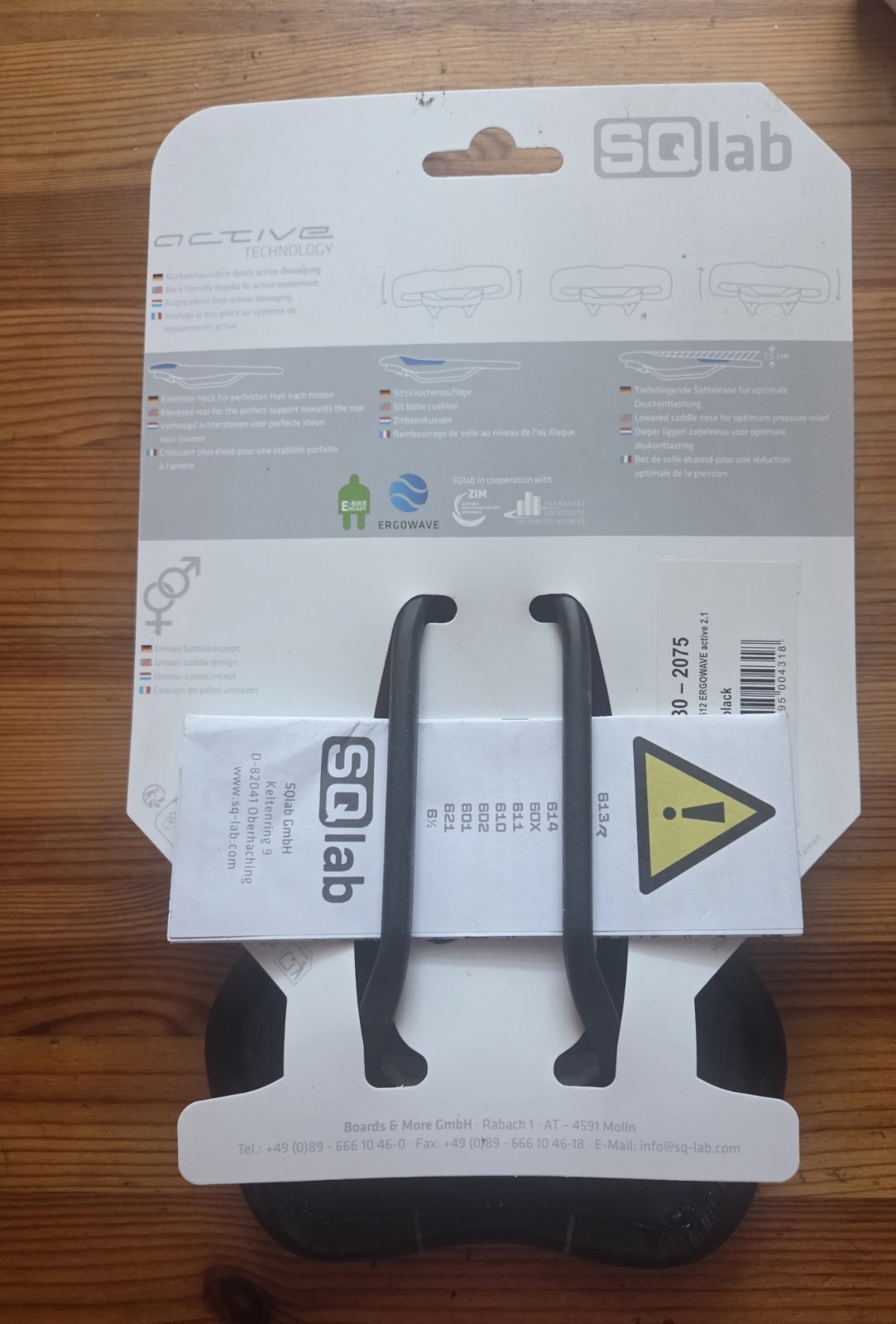 SQLAB ERGOWAVE ACTIVE 2.1 CARBON RAILS SIZE 14CM UPGRADED VERSION
