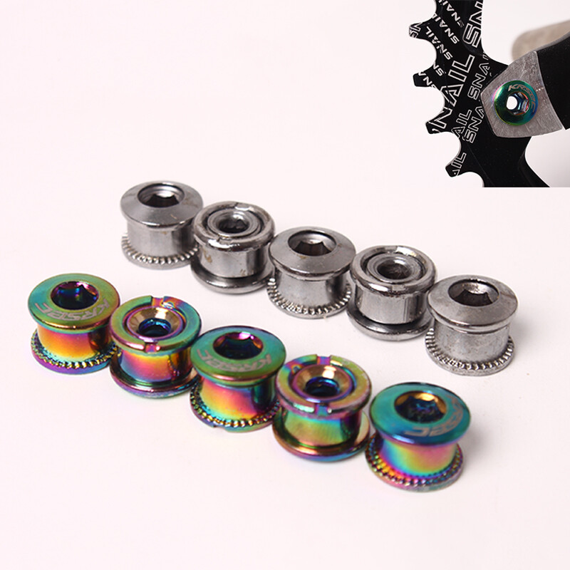 4/5PCS MTB Bike Chainring Bolts Single/Double/Triple Crankset Chain Ring Screws