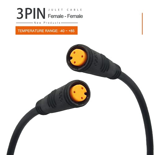 Ebike Extension Cable Julet 2Pin/3Pin/4Pin/5Pin/6Pin Waterproof Connector