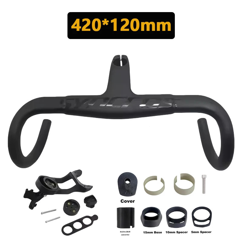 Syncros Road Bike Carbon Handelbar Stem Parts 28.6/31.8mm 90-120mm 390-430mm