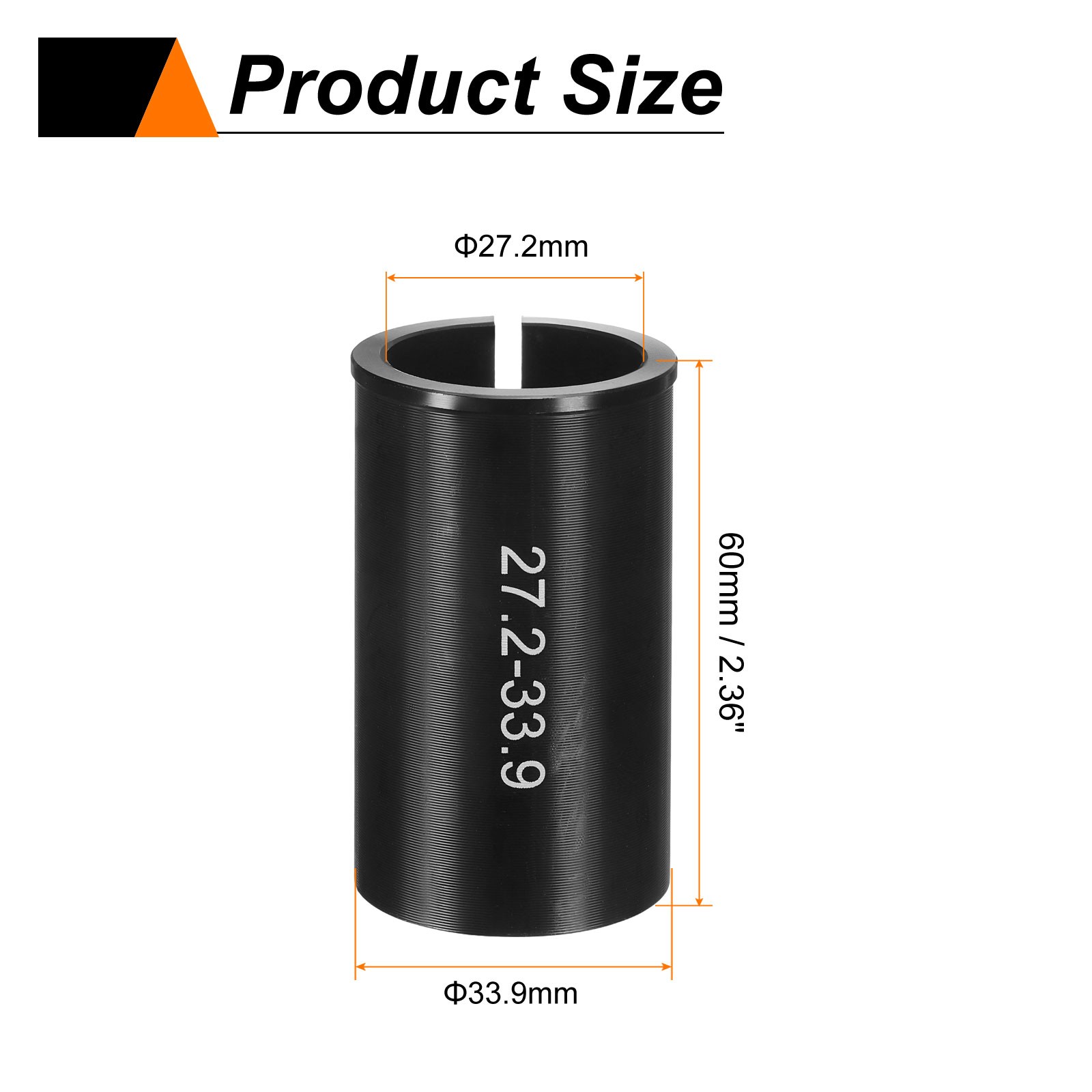 1Pcs Alloy Bike Seat Post Shim 27.2mm to 33.9mm Aluminum Bicycle Reducer Tube