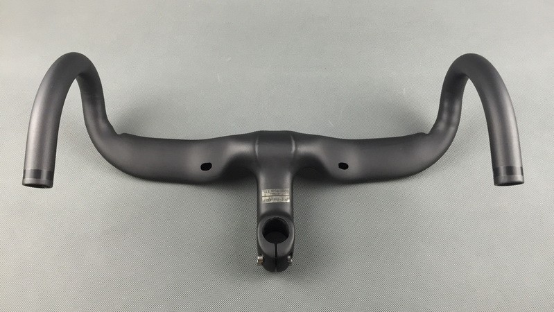 Carbon Fiber Road Bike Drop bar Bicycle Integrated Handlebar Stem 28.6mm 44*10cm