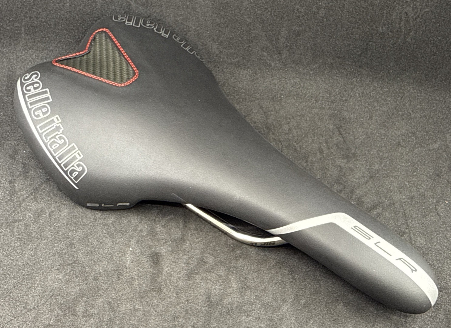 Selle Italia SLR Ti316 Rail Black Red Silver Saddle 275mm x 135mm MSRP $175!