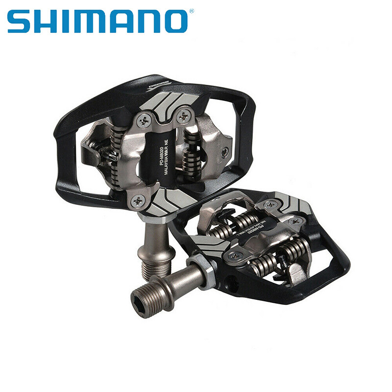 Shimano Deore XT PD-M8020 SPD MTB Trail Pedals Clipless w/ SM-SH51 PD-M8120