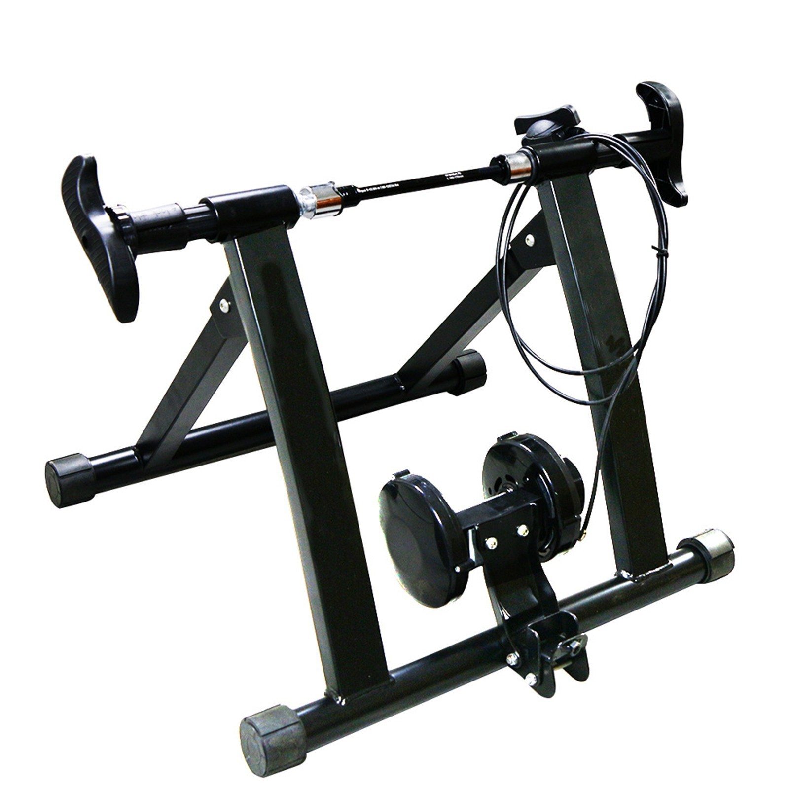 Thru Axle Bicycle Trainer Compatible with Various Sizes for Indoor Use