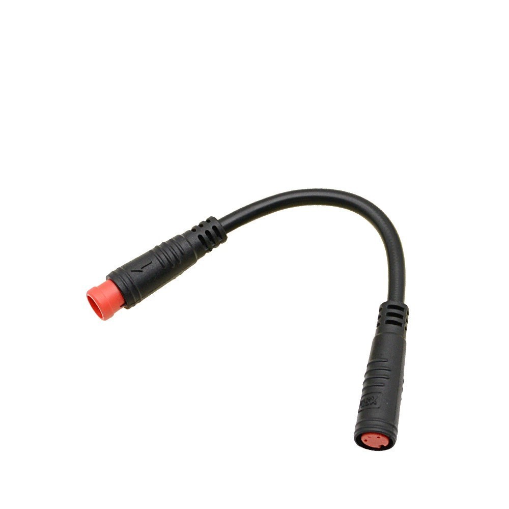 E-Bike 2Pin M8 Plug Waterproof Extension Cable Male to Female Adapter Cable