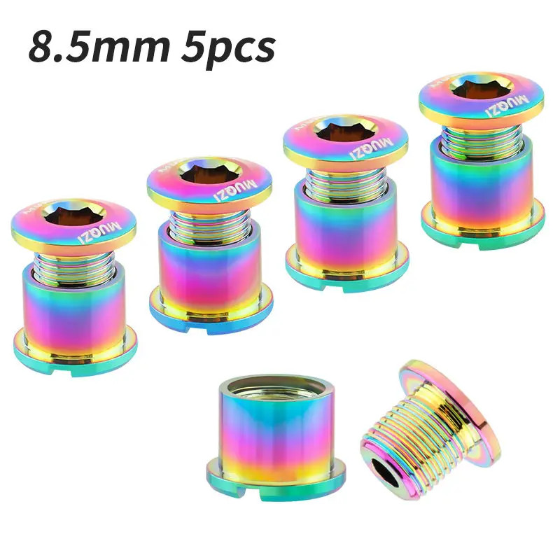 4/5PCS Chainring Bolts Single Double Chainring Screws Mountain Road MTB Bike Cra