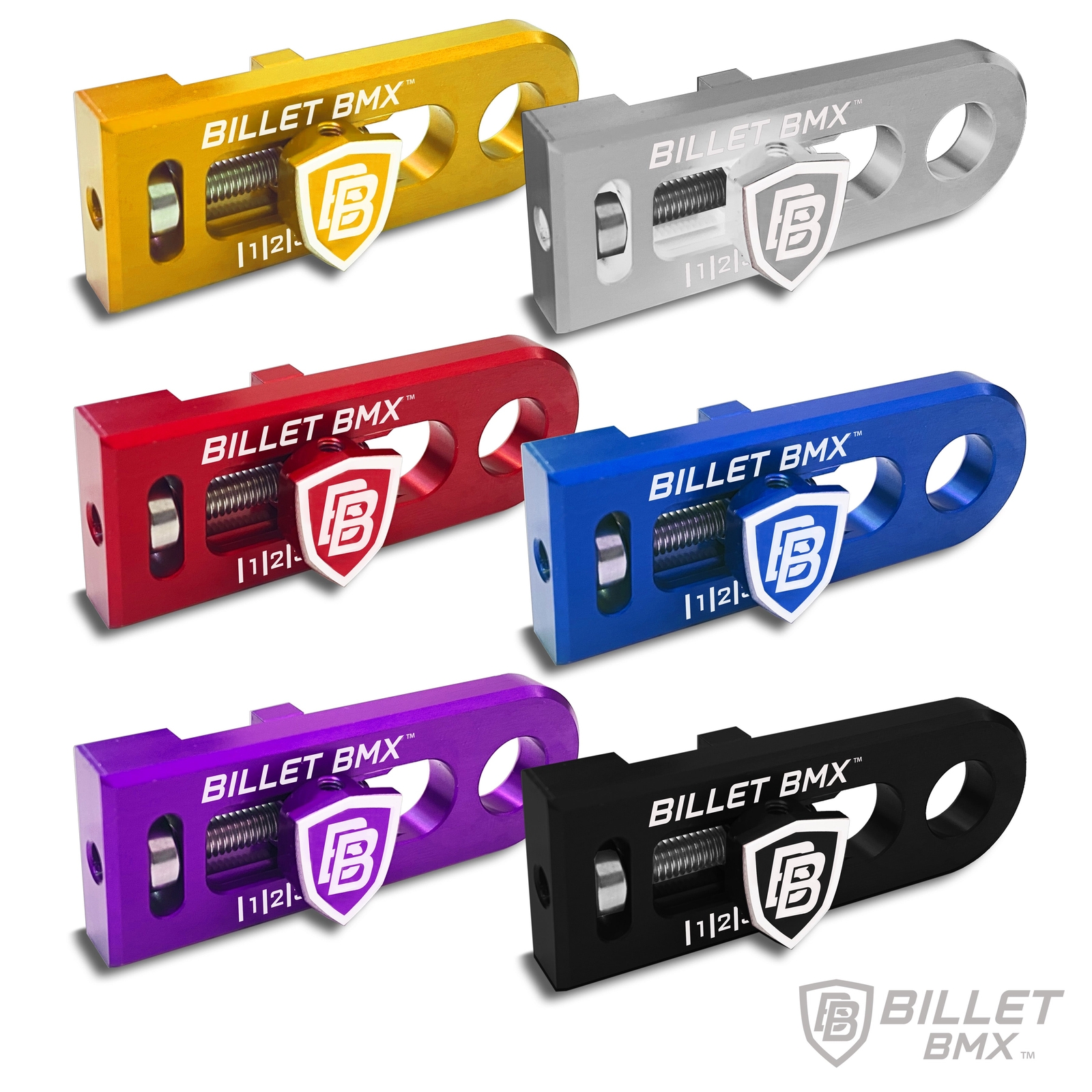 BILLET BMX CHAIN TENSIONERS 3/8″ 10mm AXLE PAIR