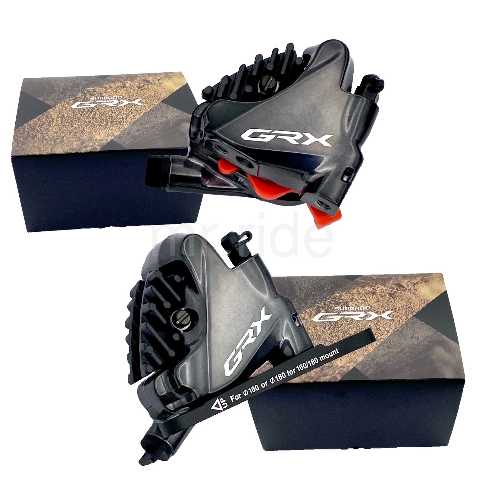 Shimano GRX BR-RX810-F/R Hydraulic Disc Brake Caliper Set Front+Rear, Flat Mount