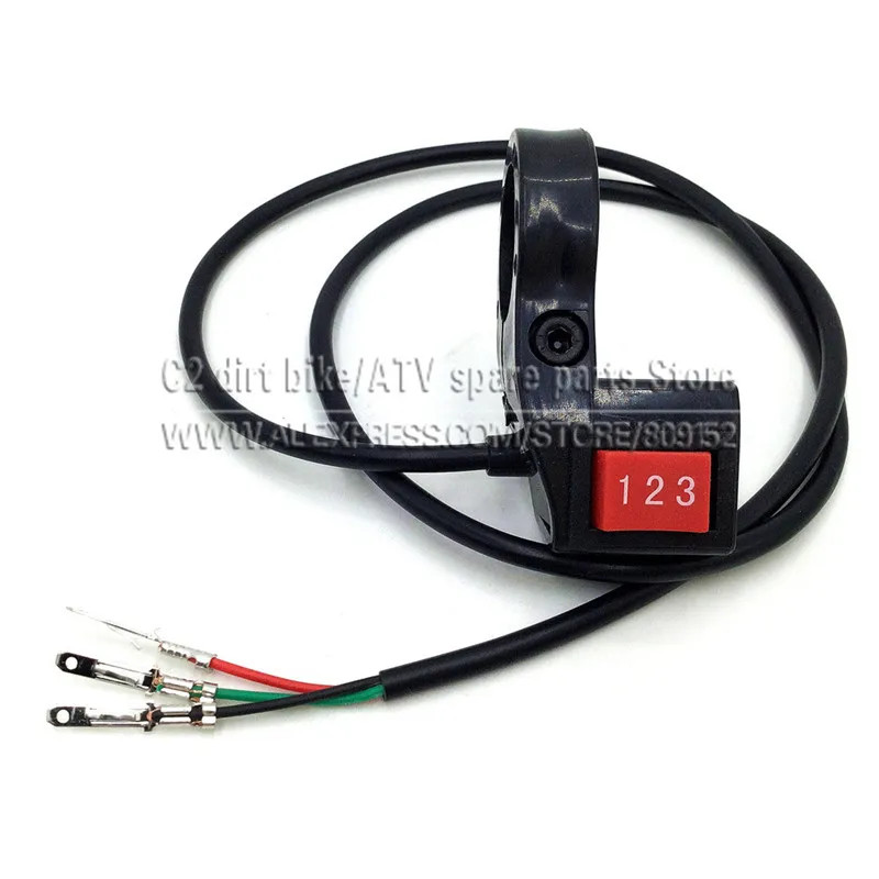22Mm Electric 3 Speed Module Switch for Shift E-Bike Scooter Bike Motorcycle Kit