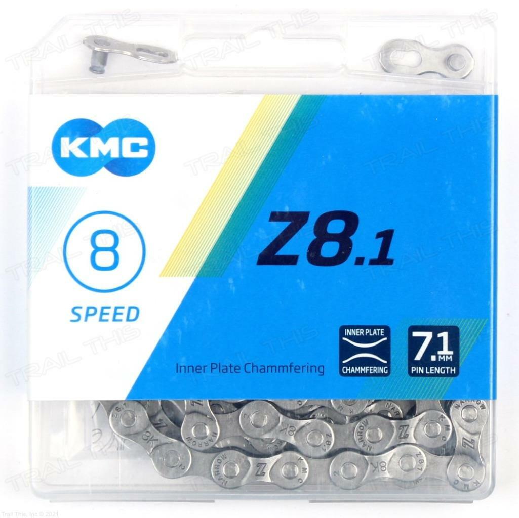 KMC Z8.1 6 7 8-Speed 116L MTB / Road Bike Chain 3/32″ 7.1mm fits Shimano / SRAM