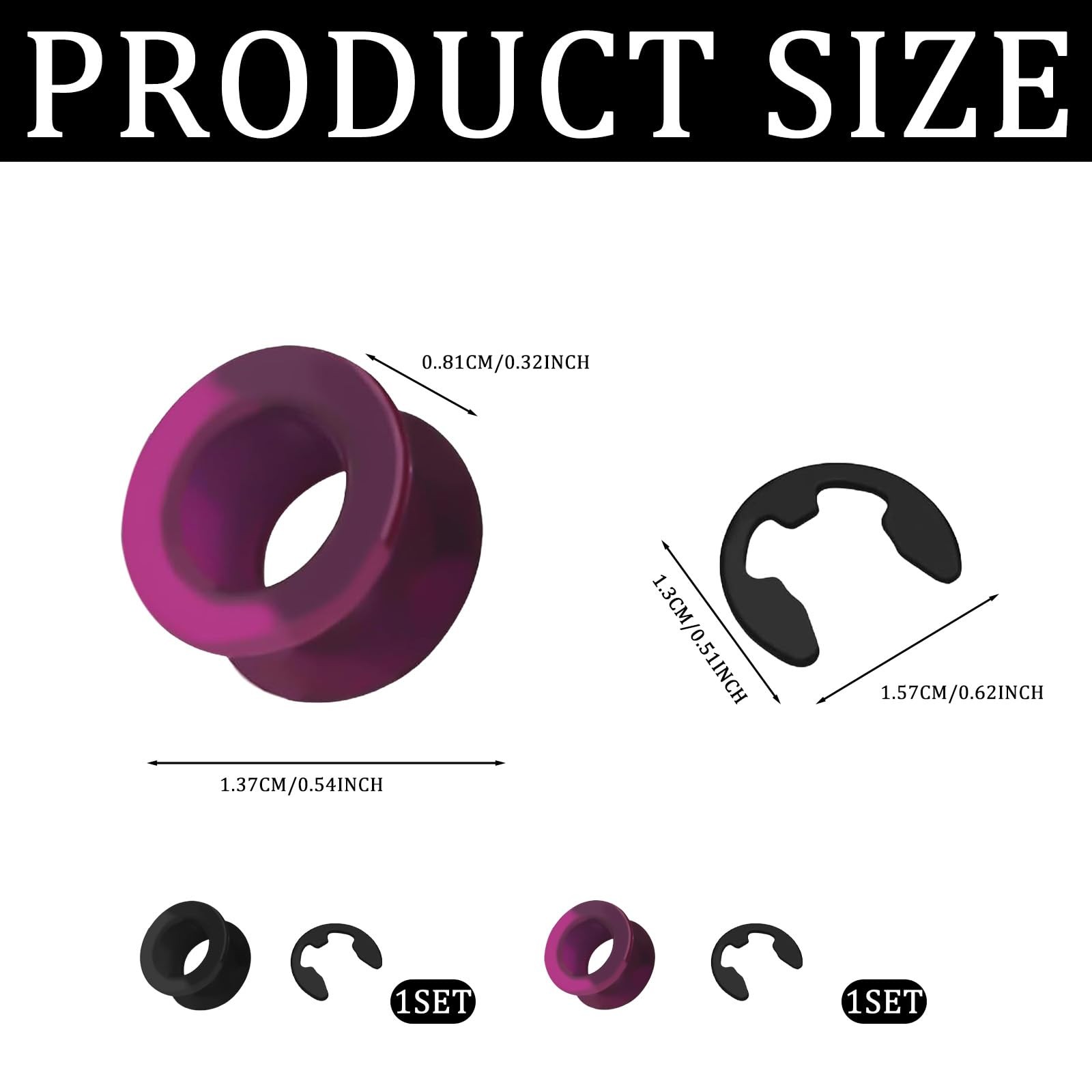 2 PCS Shifter Cable Bushing Repair Set with Clips for Saturn, Toyota, Purple