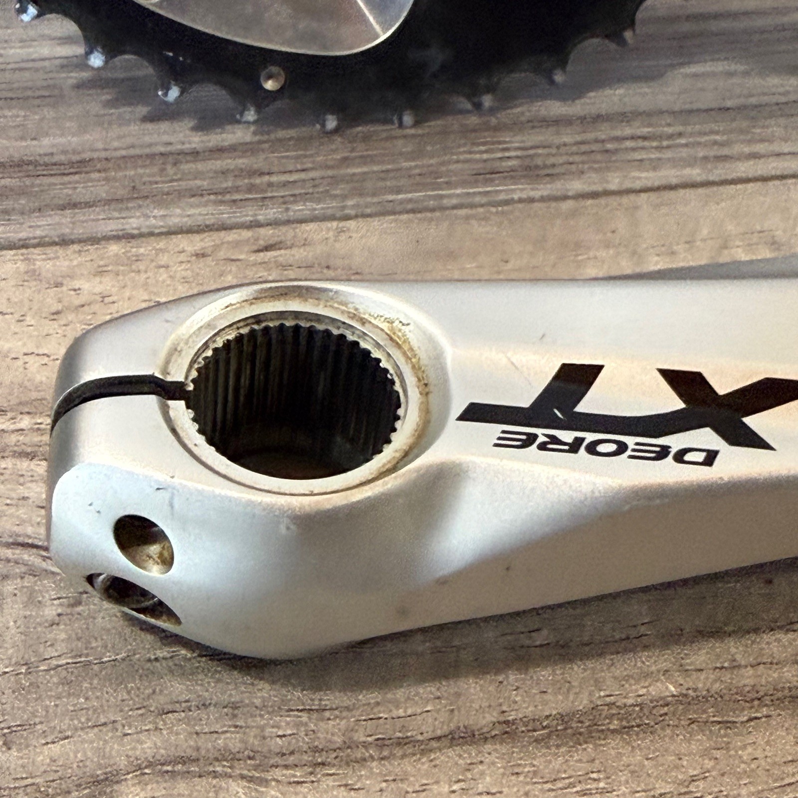 Shimano Deore XT FC-M785 2×10 Double Crankset 175 40-28 Missing Spindle Cap