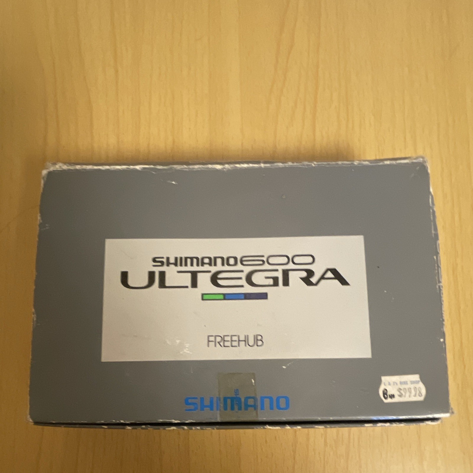 Shimano Ultegra 600 Road Bike Silver Aluminum Hubs Set w/ Quick Release Skewers