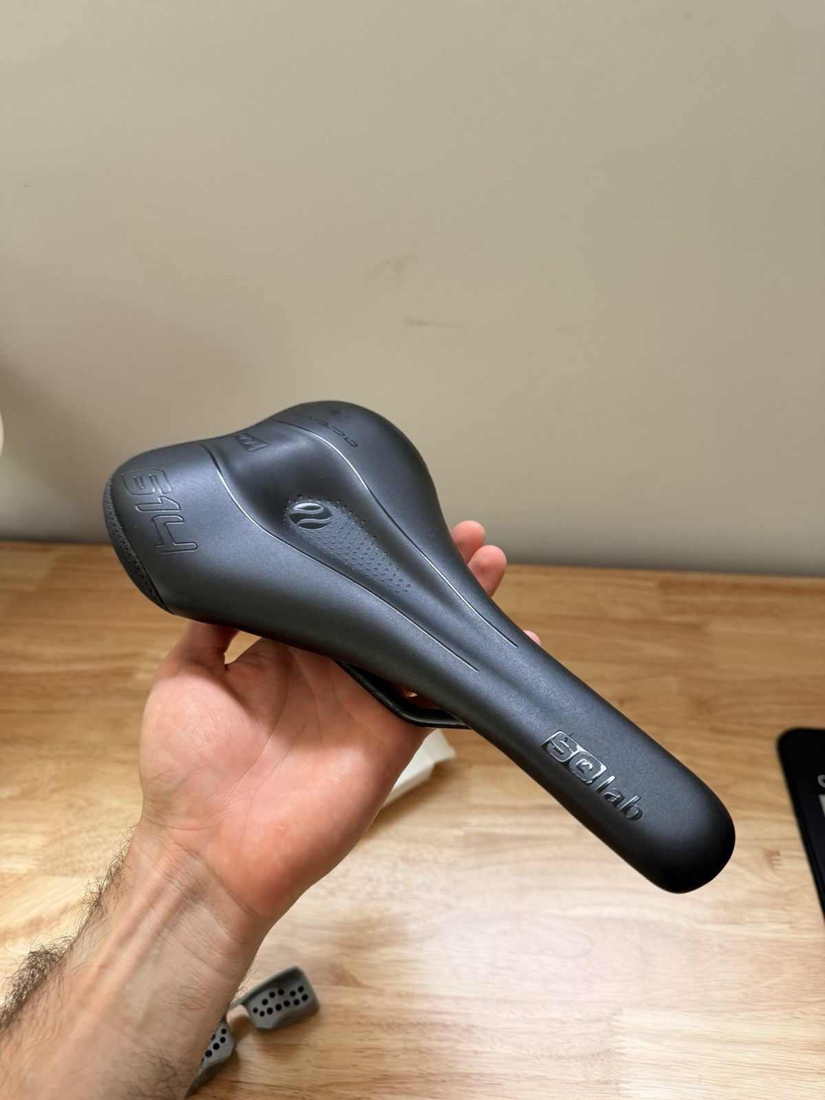 SQlab 614 Ergowave active 2.1 Gravel Bike Saddle, Black, 14 cm