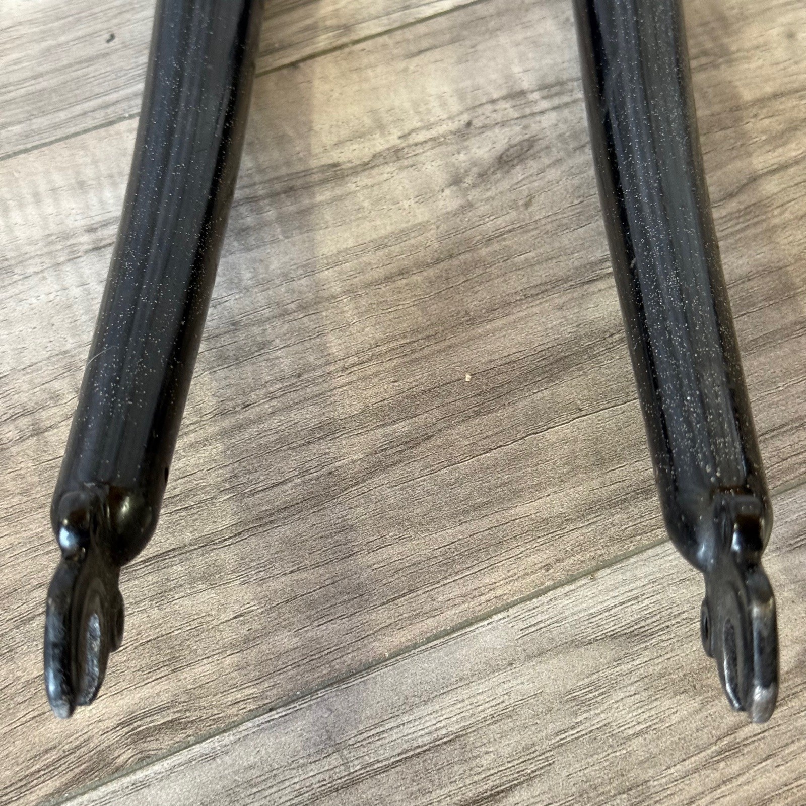 Vintage 90s  1 1/8 Threaded MTB Fork 26 150mm 395 Axle-Crown Back Blue Sparkle