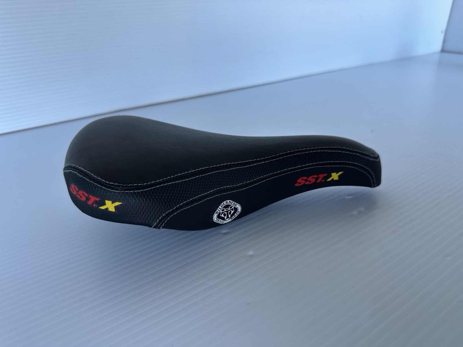 Vintage WTB SST.X Mountain Bike Saddle Black Chromoly Rails MTB Take Off