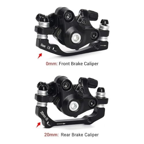 MTB Bike Cable Disc Brake Caliper Set with 160mm 6-Bolt Rotors