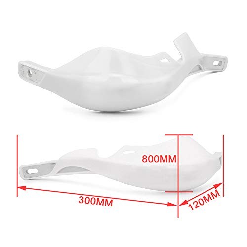 Dirt Bike Hand Guards Motorcycle Handguards Universal 7/8″ 22mm 1 1/8″ white