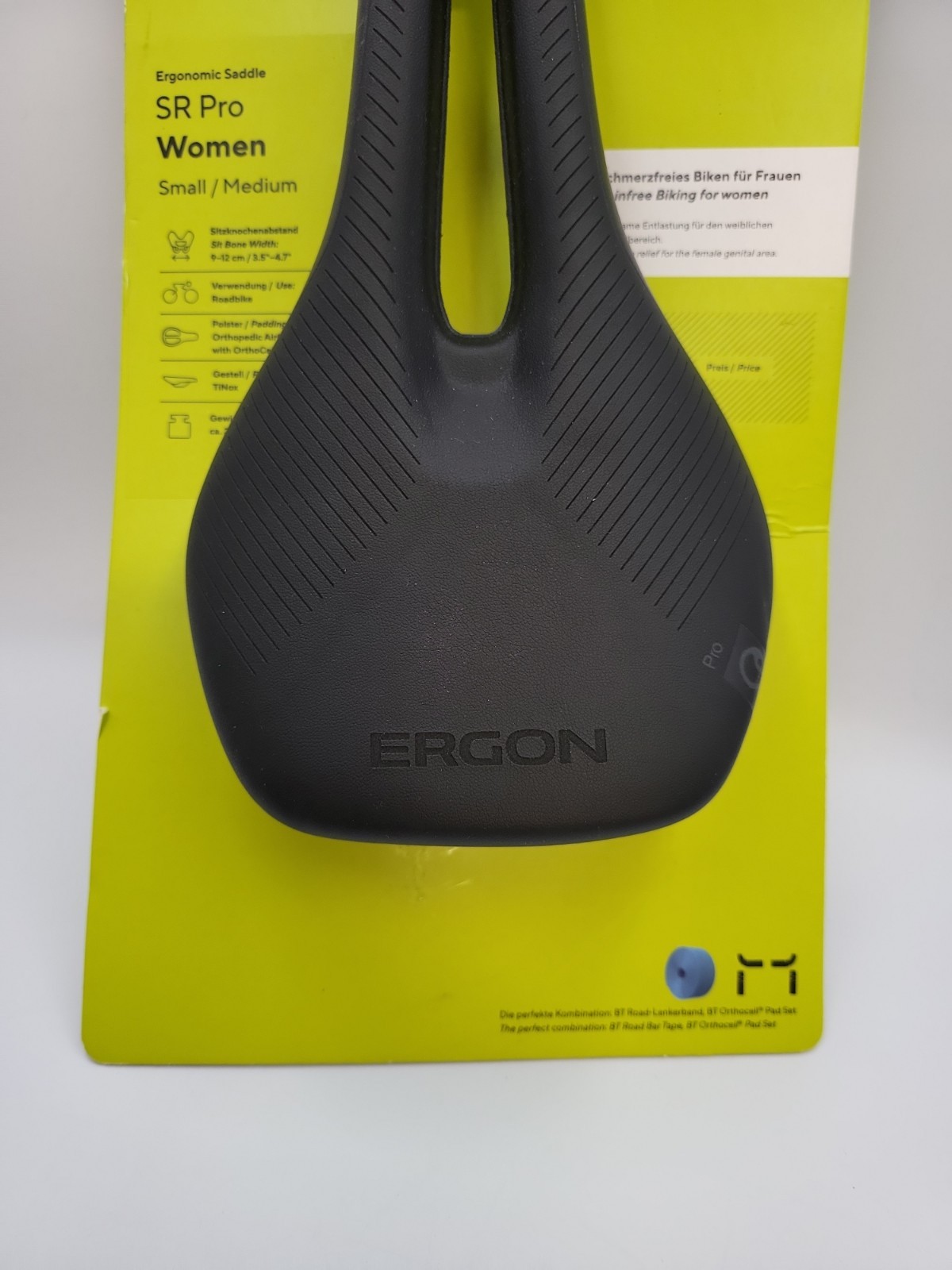 Ergon SR Pro Saddle – Titanox, Black, Women’s, Small/Medium