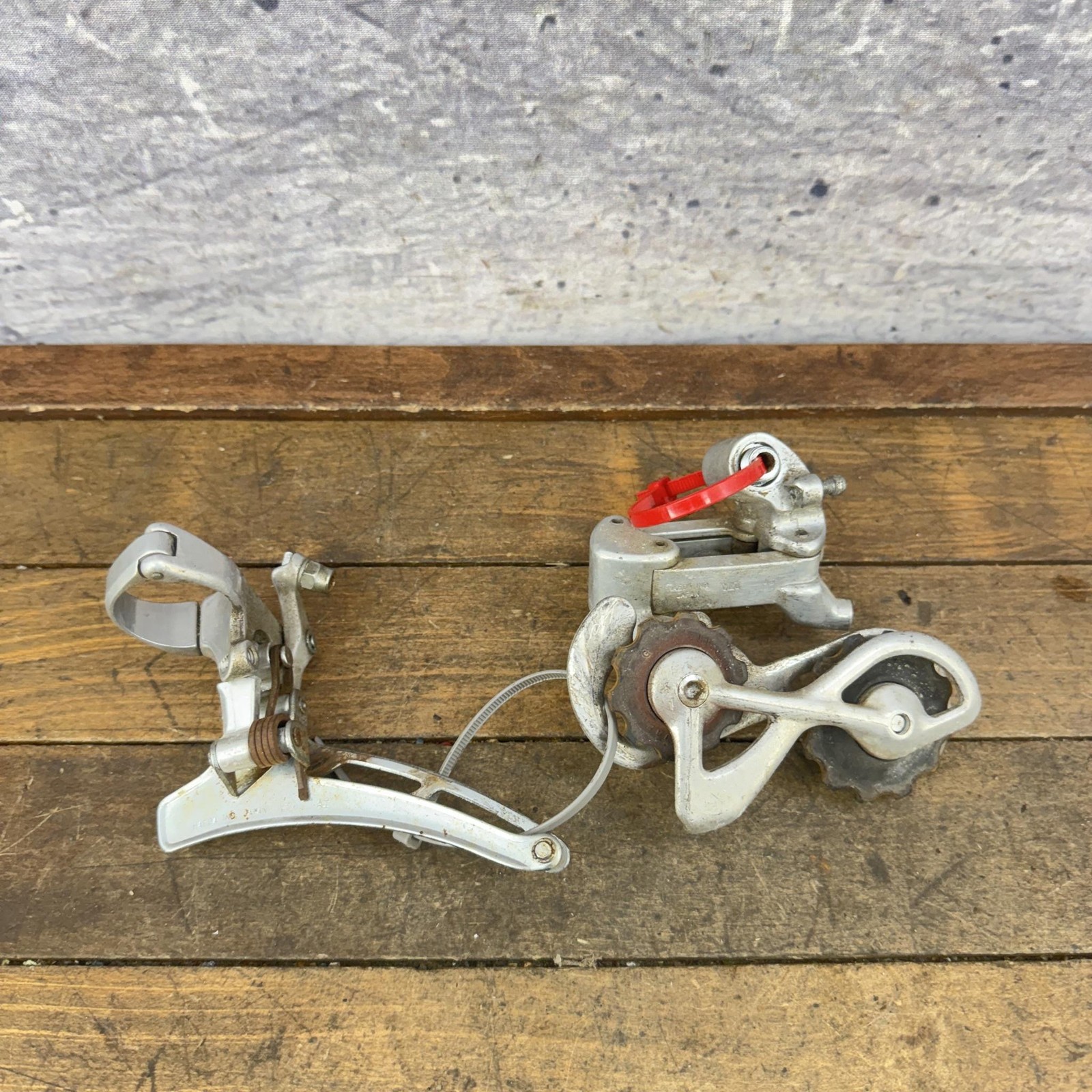 Vintage Suntour Cyclone Derailleur Set Front Rear Road Touring Bike Japan 1980s