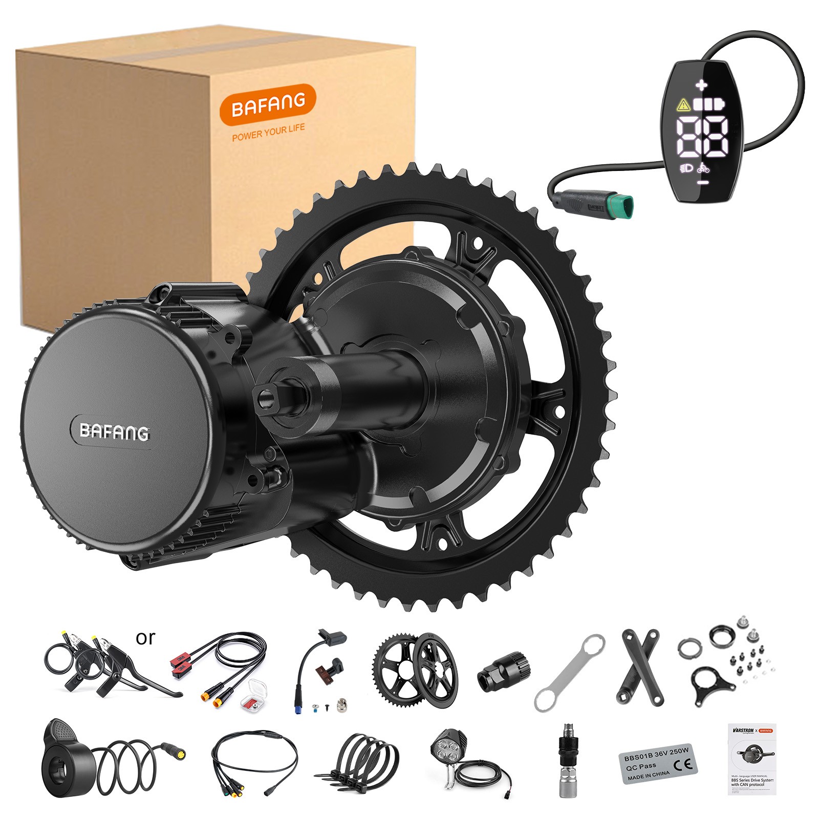Bafang BBS02B 36V500W68-73 mm Mid Drive Motor eBike DIY Conversion Motor Kits