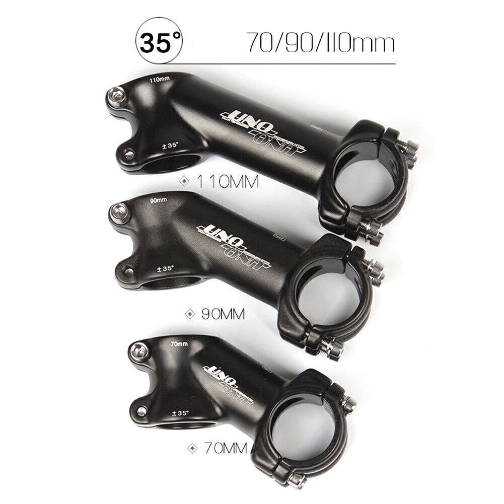 Fit UNO Stem 7°/17°/35°Mountain Road Bike Handlebar Stem Aluminum 31.8*60-130mm