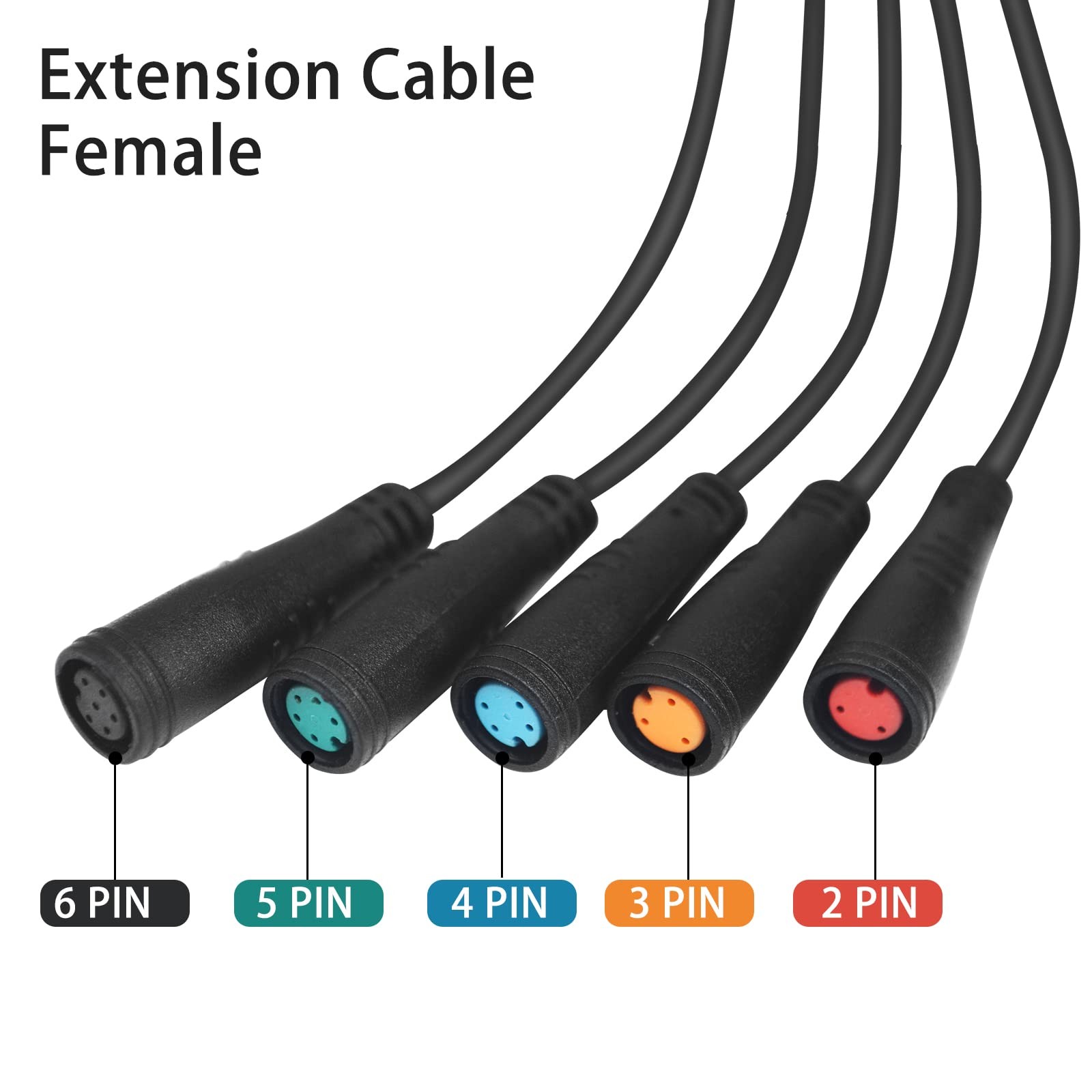 Extension Cable 2Pin/3Pin/4Pin/5Pin/6Pin Waterproof Plug with A Single Connec…