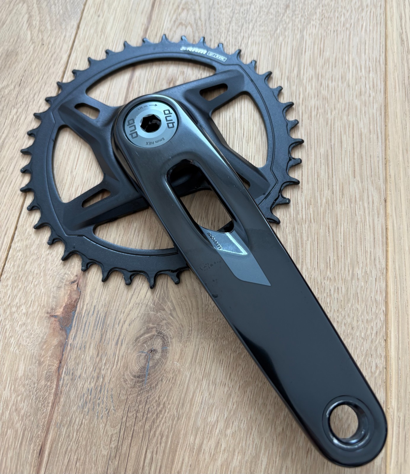 SRAM Rival E1 1x XPLR Crankset. DUB, 40T, 170mm, 13-speed, power-ready