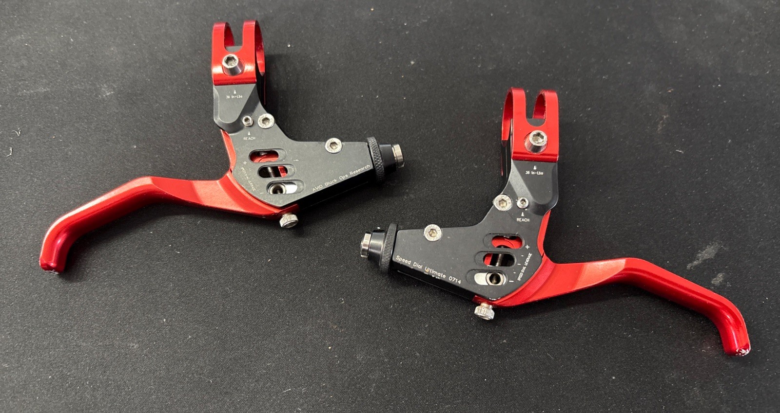 AVID Black Ops Research Speed Dial Ultimate Levers, Rare Red Lever Blades