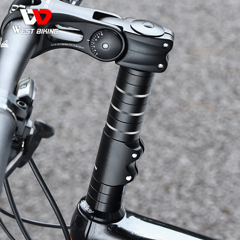 WEST BIKING Bike Fork Stem Extender Bicycle Handlebar Riser Extension Adapter