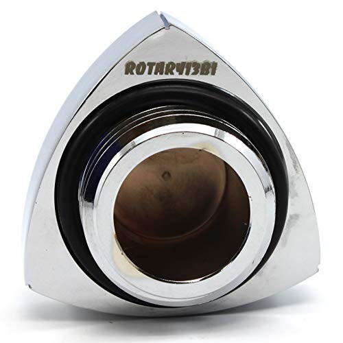 Aluminum Rotor Oil Cap – Chrome/Black – 12A 13B 20B – 55mm wide