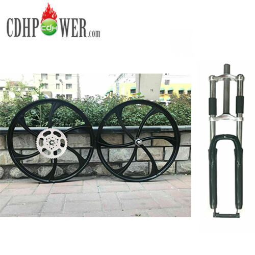 CDHPOWER 26″ Mag Wheel Set Rims & Bike Fork & 56T Sprocket-Gas Motorized Bicycle