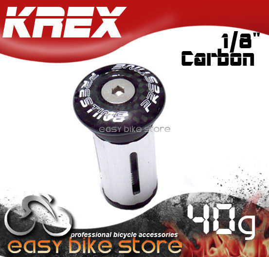 NEW KREX 1-1/8″ CARBON Headset Cap with Expander 40g