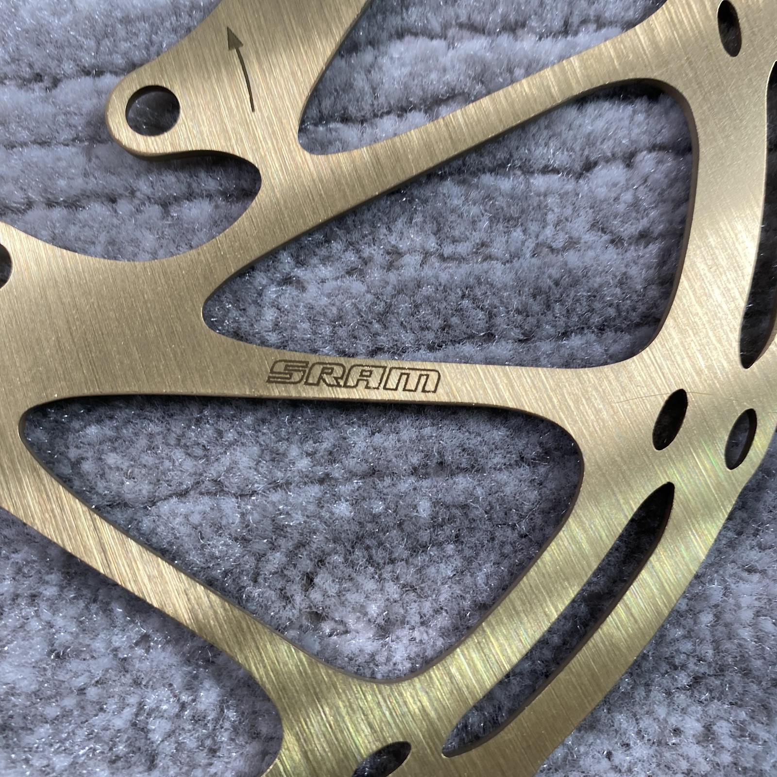 SRAM CenterLine Disc Brake Rotor 180mm 6-Bolt Gold Steel MTB Road Bike