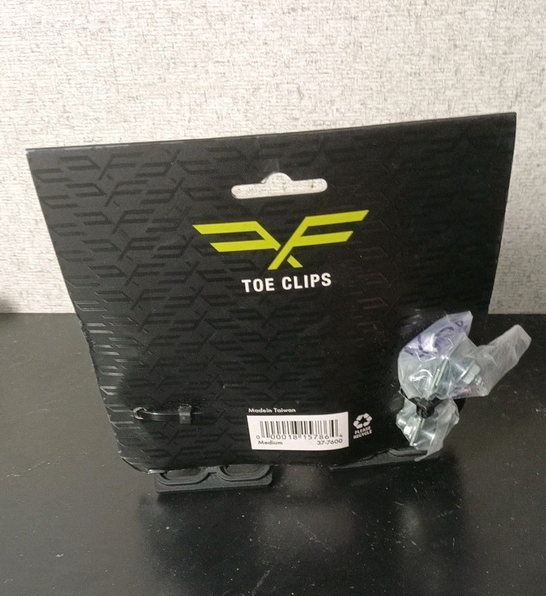 NEW Forte Toe Clips Medium Black (Men’s 7.5 – 9.5) 37-7600 NWT