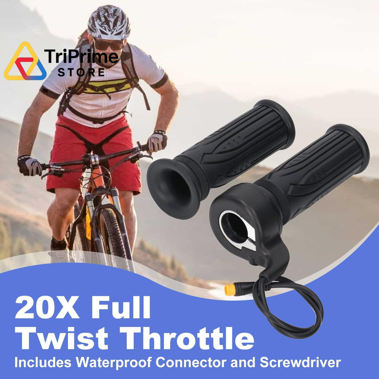 Topyond 20X Full Twist 0.9 inches (diameter), 5.4 (length), Black
