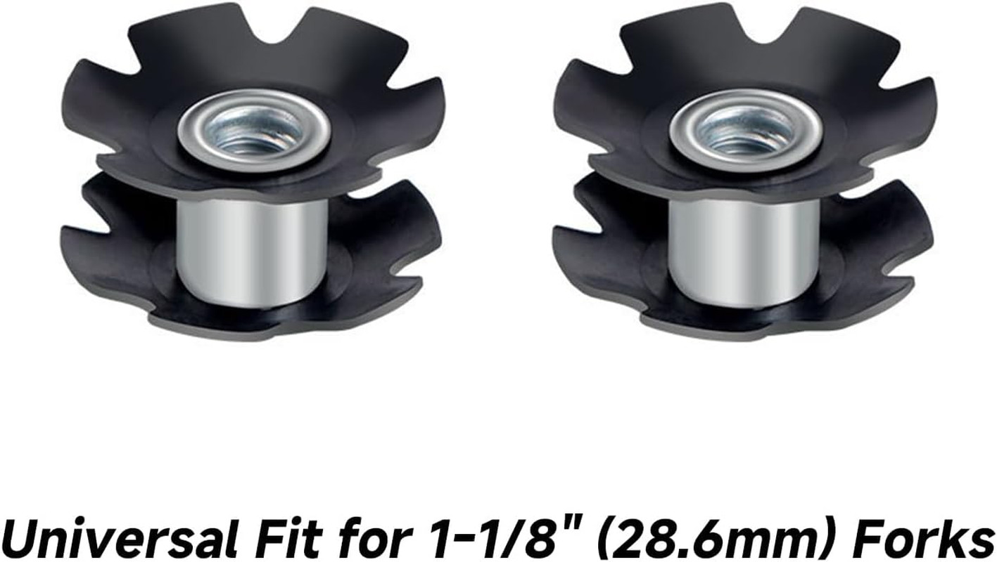 9-Piece Bike Fork Star Nut Set – Durable Alloy Steel, Universal Fit for 1-1/8″ (