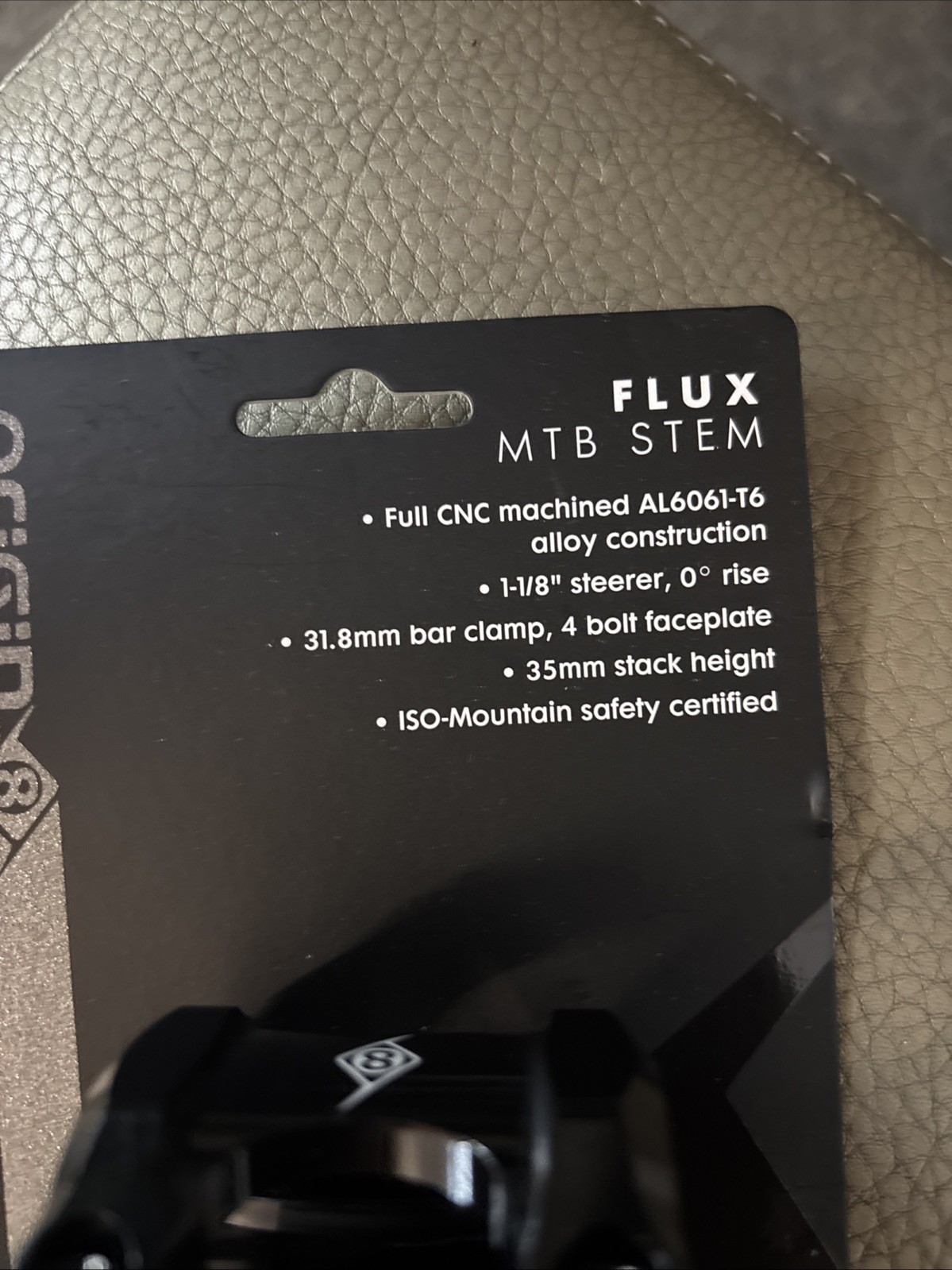 Origin8 Flux MTB Stem 31.8mm 55mm CNC Machined AL6061-T6, 0 Black