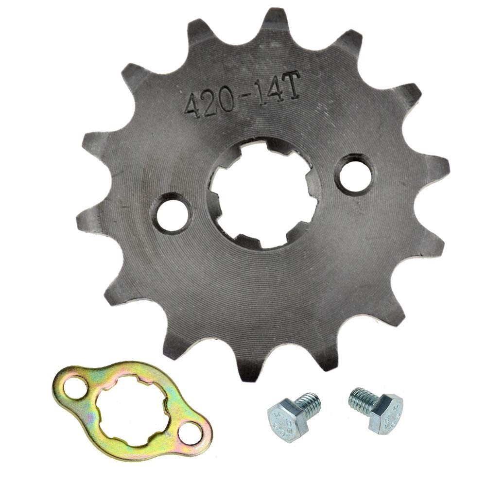 Durable 420 14T Front Sprocket for TaoTao, Coolster, and More – Easy Install Kit