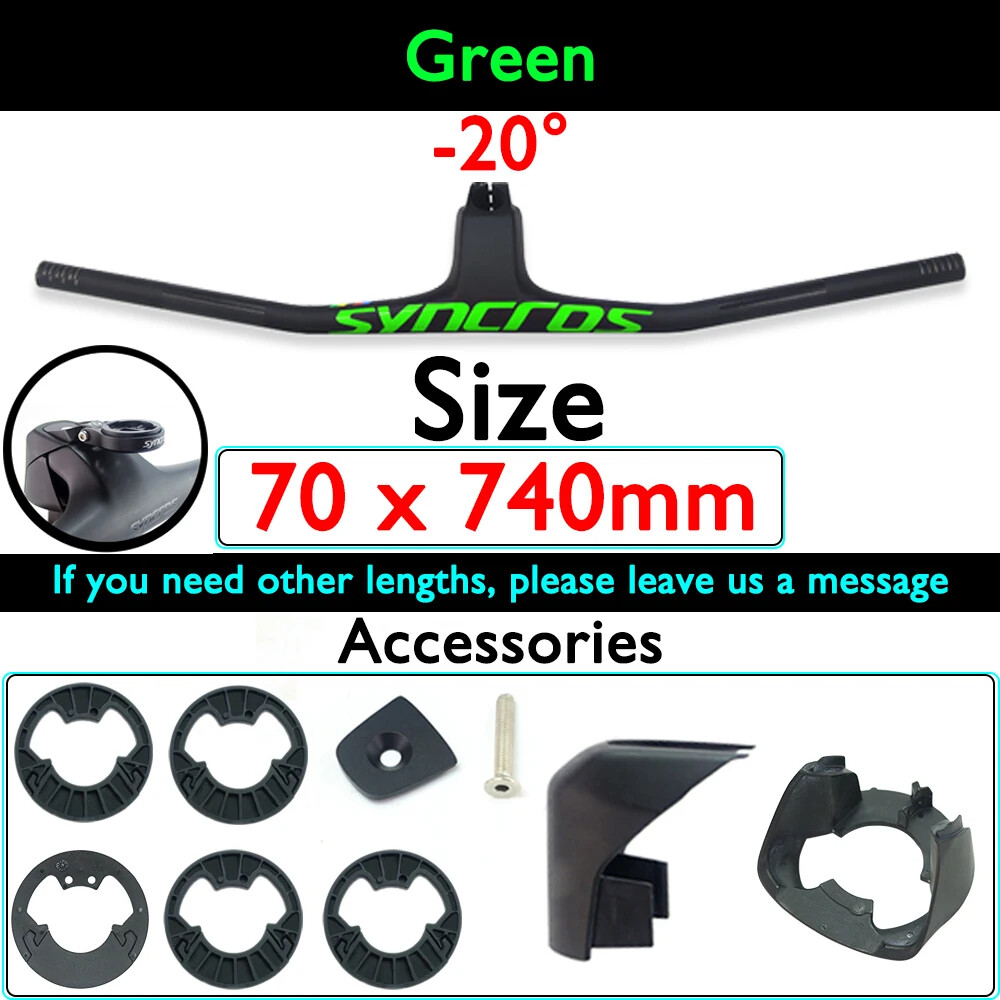 740mm Full Carbon MTB Bicycle Integrated Handlebar with Stem FRASER IC SL WC
