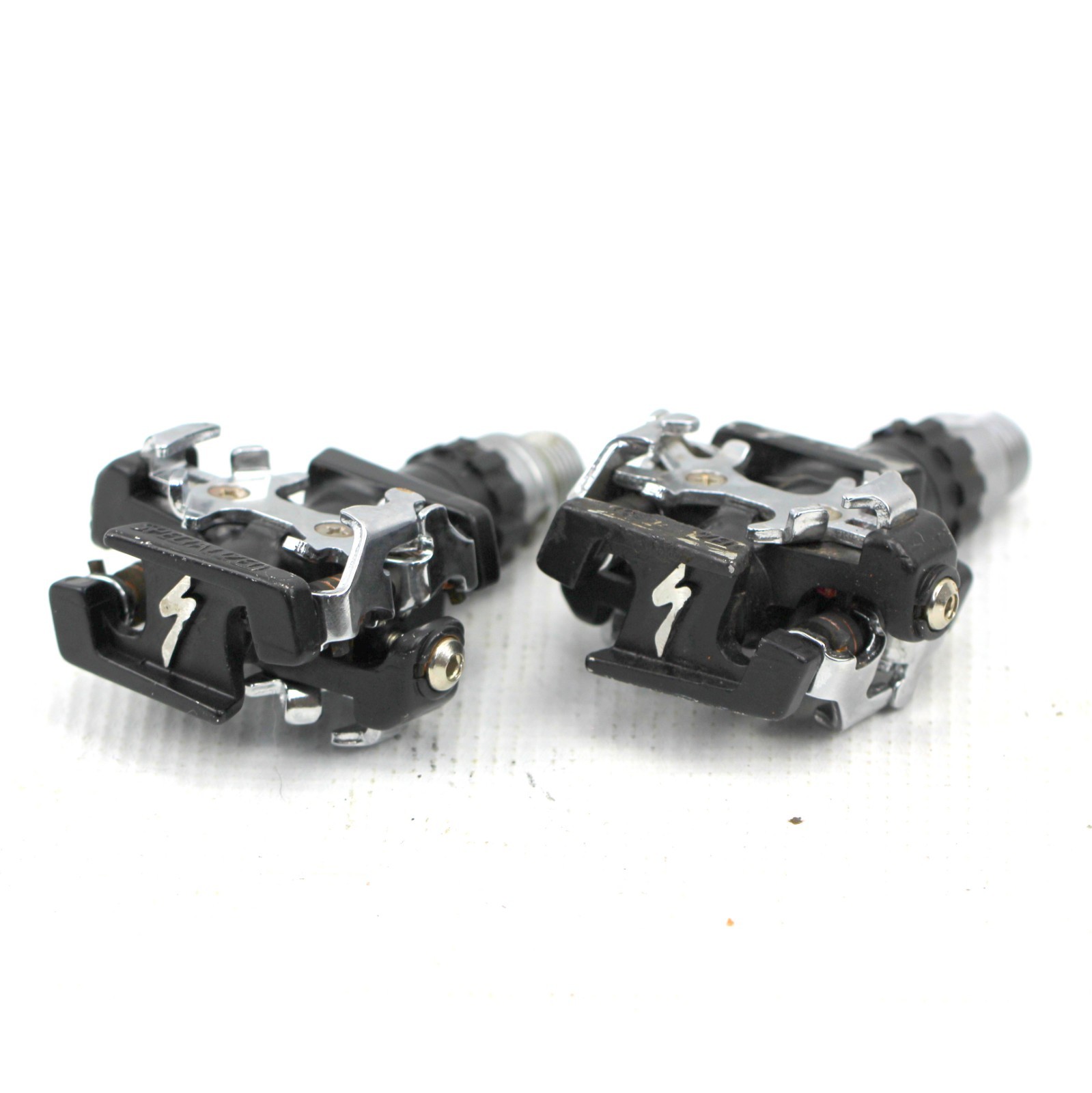 SPECIALIZED S-WORKS SPD PEDALS Clipless Black 368g Road Bike 9/16″ Double Sided