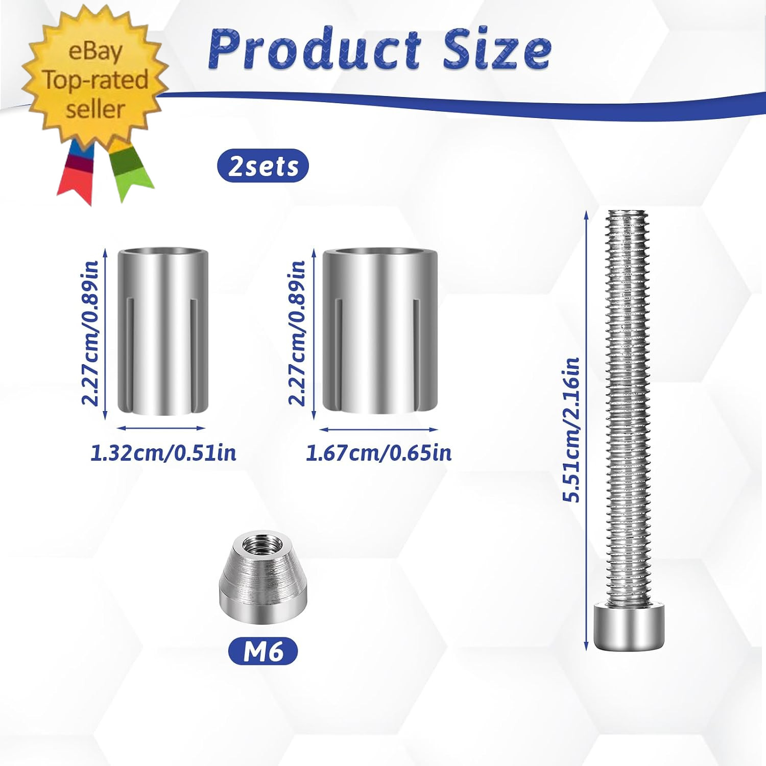 2 Pack Motorcycle Bar Ends Mounting Screw Set Universal 13Mm-24Mm Handlebar Expa