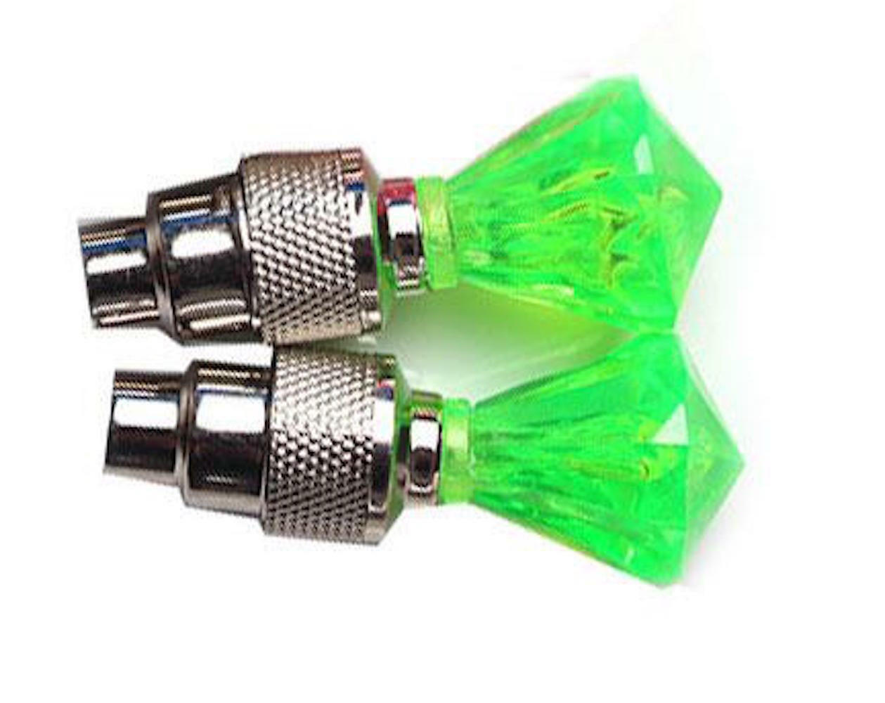1 INDIVIDUAL GEM LED CAP kid bike valve stem flash Light Bicycle Wheel Tire Car