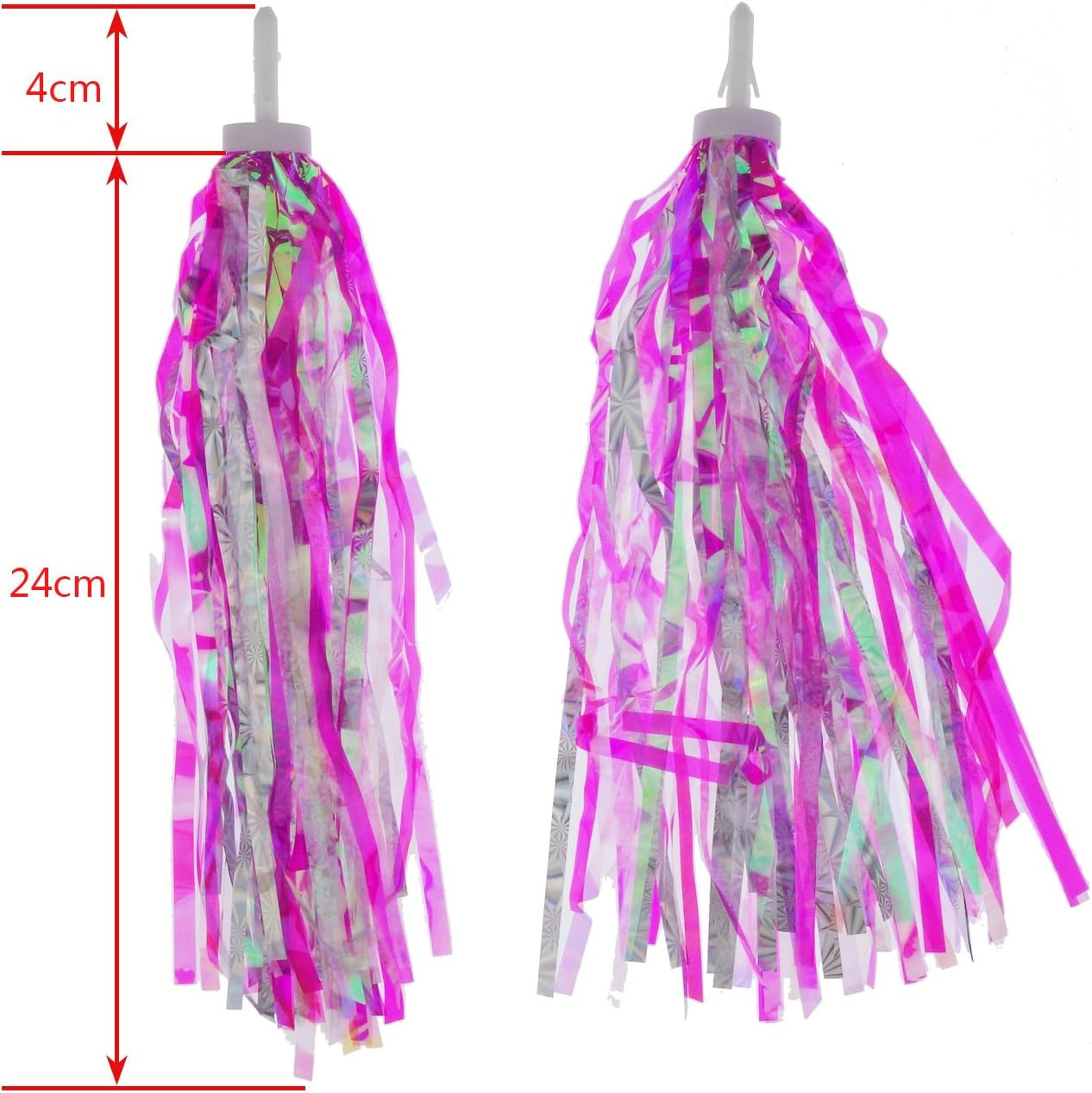 2 Pairs Bicycle Tassel Ribbon Bike Handlebar Scooter Streamers